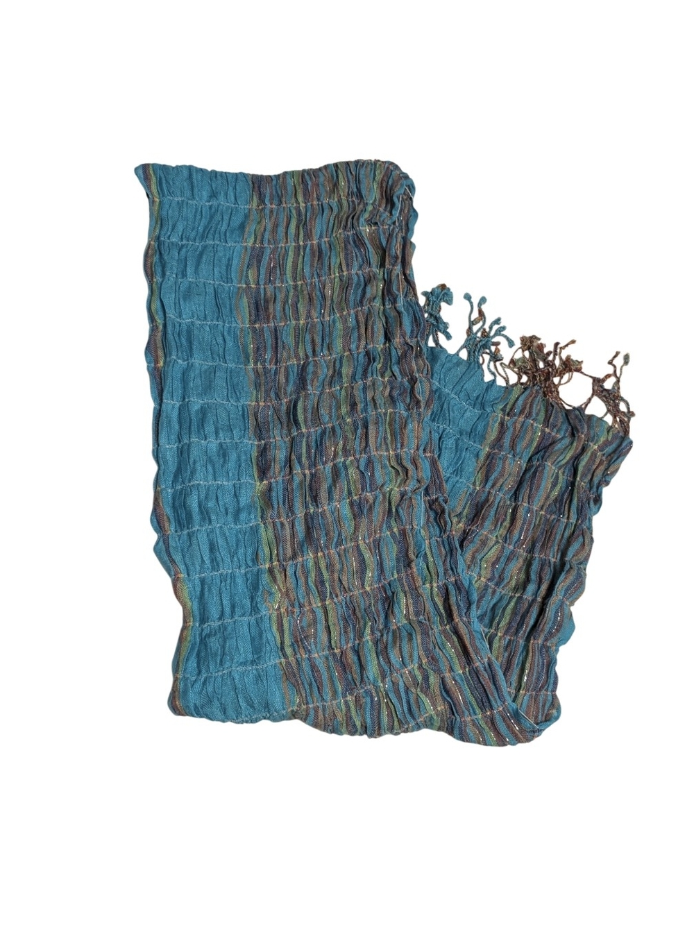Turquoise/Rainbow‎ Scarf